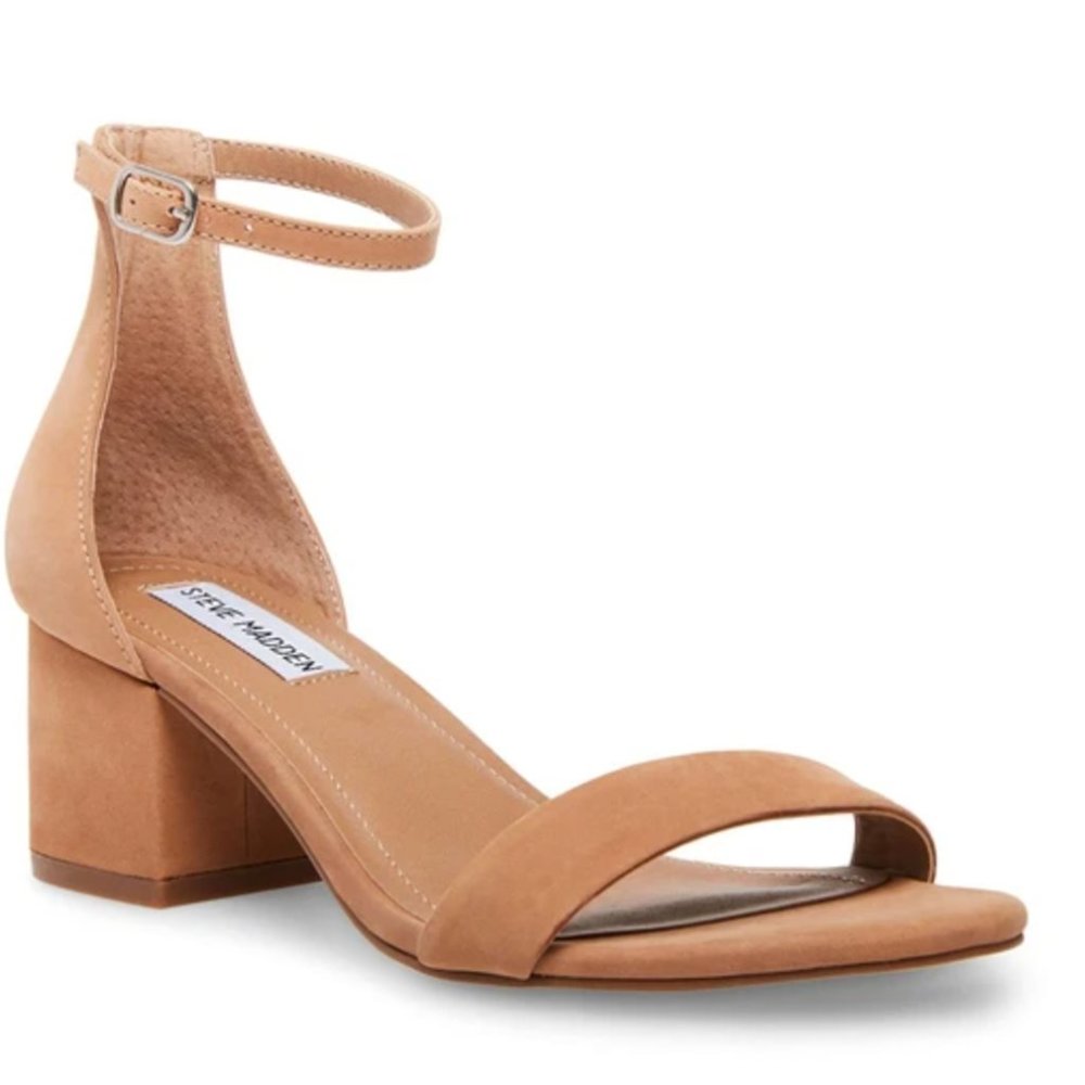 STEVE MADDEN IRENEE TAN NUBUCK HEEL